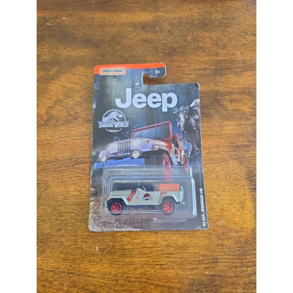 2019 Matchbox '93 1993 Jeep Wrangler 10 Jurassic Park Hard to Find